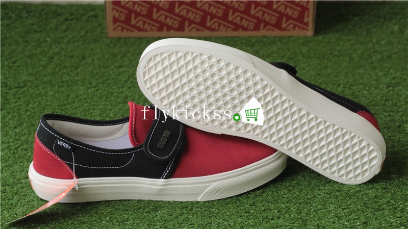 Fear of God x Vans Slip-On VN0A3MQ5NP4H Red